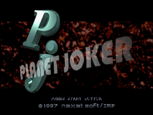 Planet Joker title screen for Sega Saturn